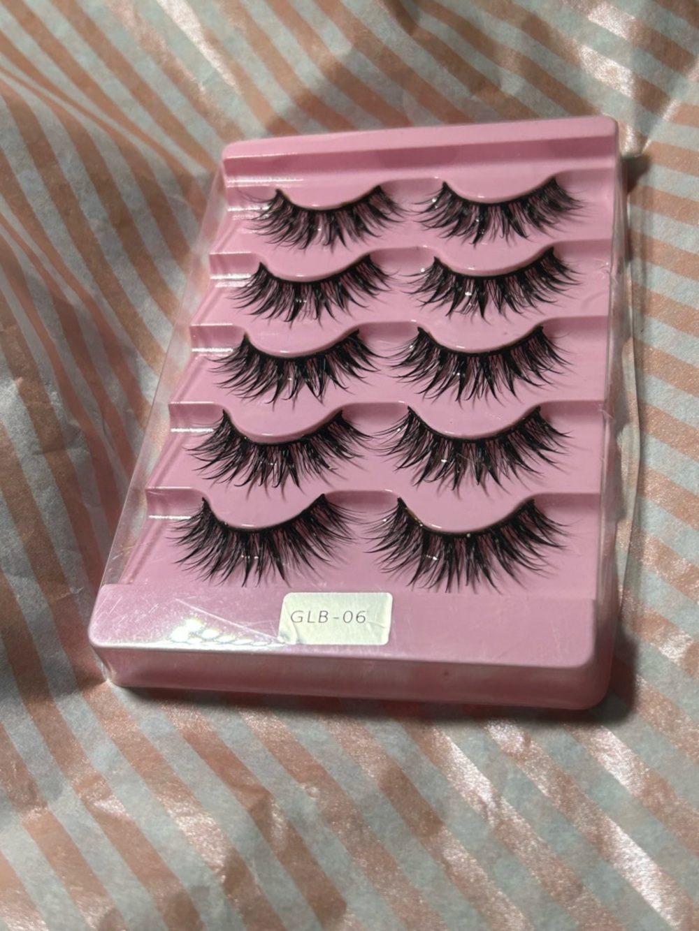 False Eyelashes Tray – Black Dramatic Lashes (5 Pairs)